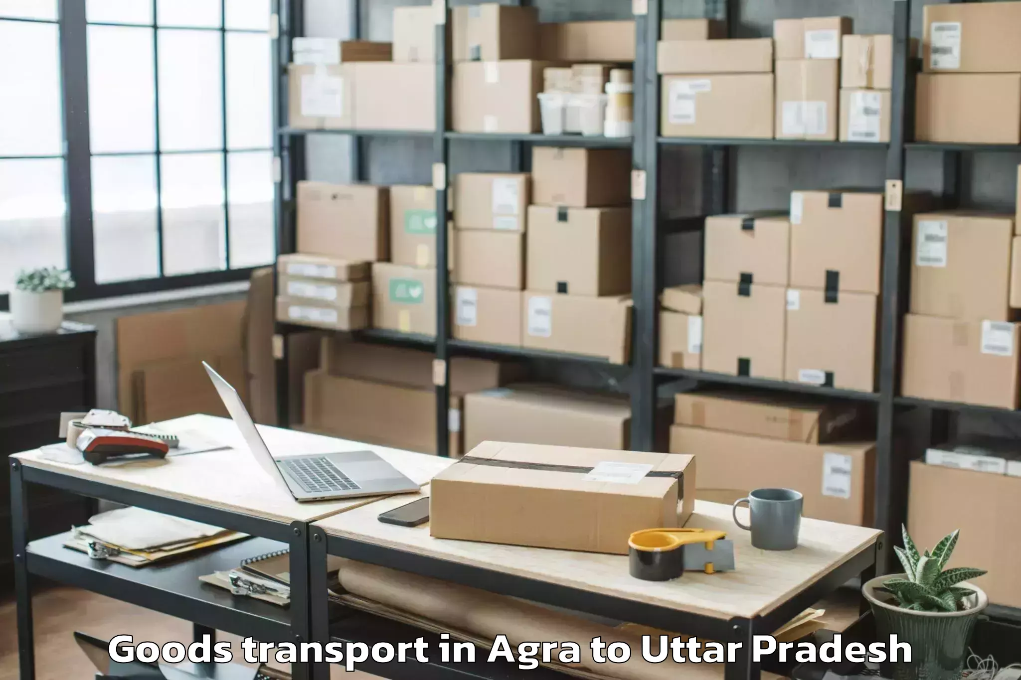 Top Agra to Ganj Muradabad Goods Transport Available